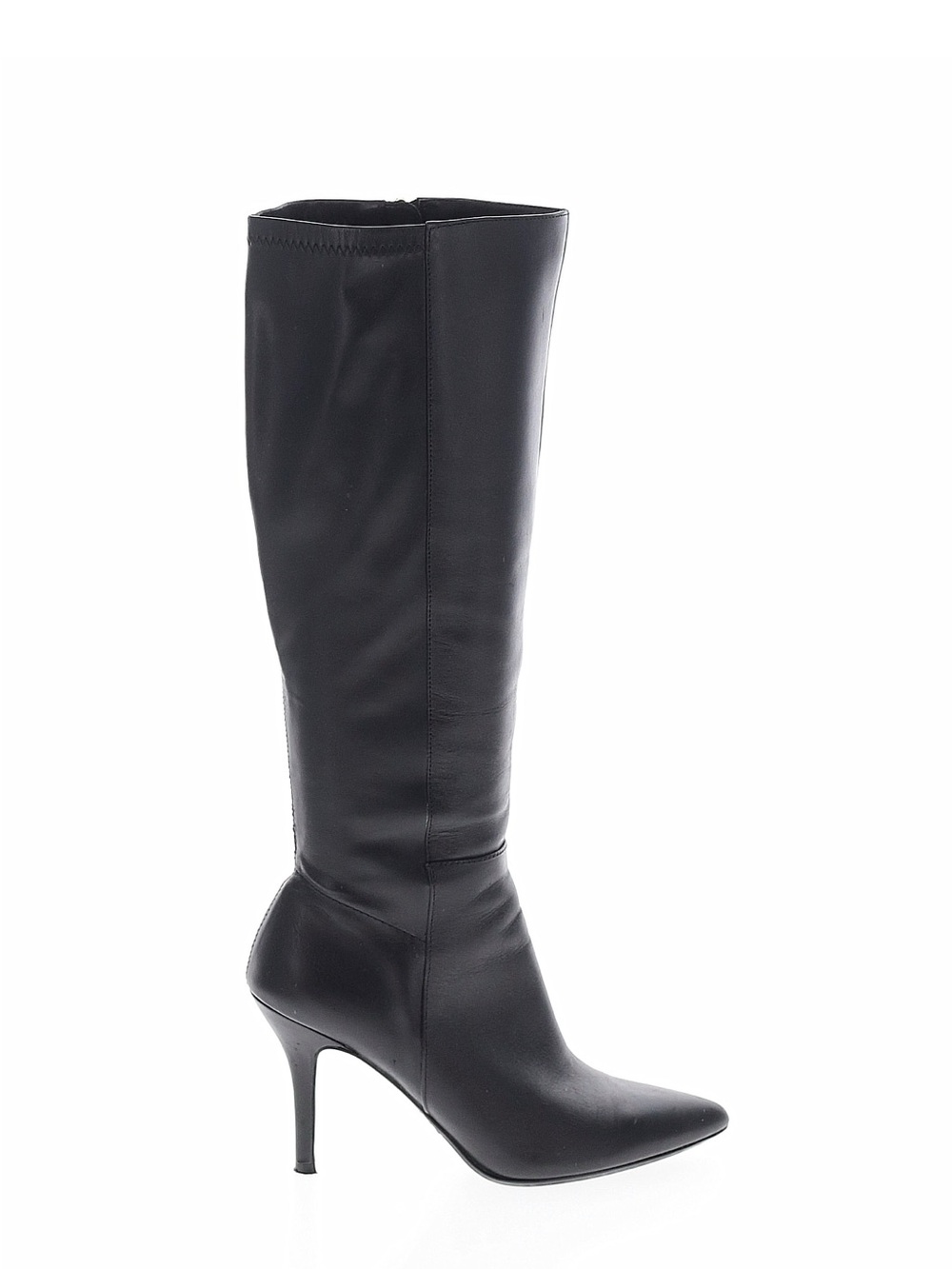 Nine West Black Knee-High Pointed Toe Stiletto Boots